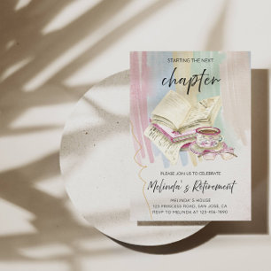 Invitation Début du prochain chapitre - Élégant parti de retr