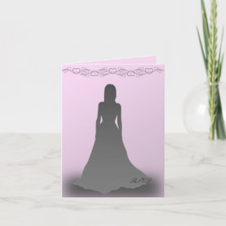 Invitation Débutante à Silhouette RSVP