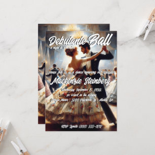 Invitation Debutante Ball Cotillion Danse
