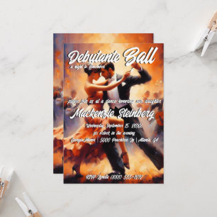Invitation Debutante Ball Cotillion Danse
