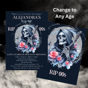 Invitation Décès à ma jeunesse Grim Reaper Adulte fête d'anni