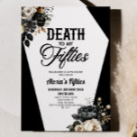 Invitation Décès à mes cinquante Floral 60e Anniversaire<br><div class="desc">C'est la mort à mes cinquante Floral Invitation de fête du 60e anniversaire!</div>
