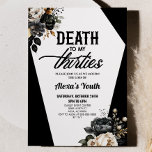 Invitation Décès à mes trente Floral 40e Anniversaire<br><div class="desc">C'est la mort à mes trente Floral 40th Birthday Party Invitation!</div>