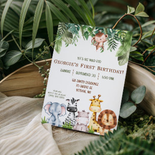 Invitation Déchaînons-nous ! Fête d'anniversaire sur les bébé