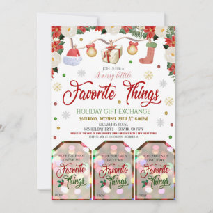 Invitation d'échange de cadeaux de Noël