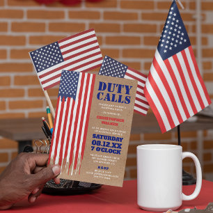 Invitation Déchets   Parti d'adieu militaire russe