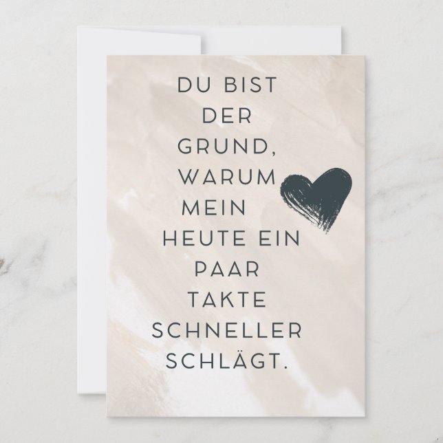 Invitation Déclaration d'amour (Devant)