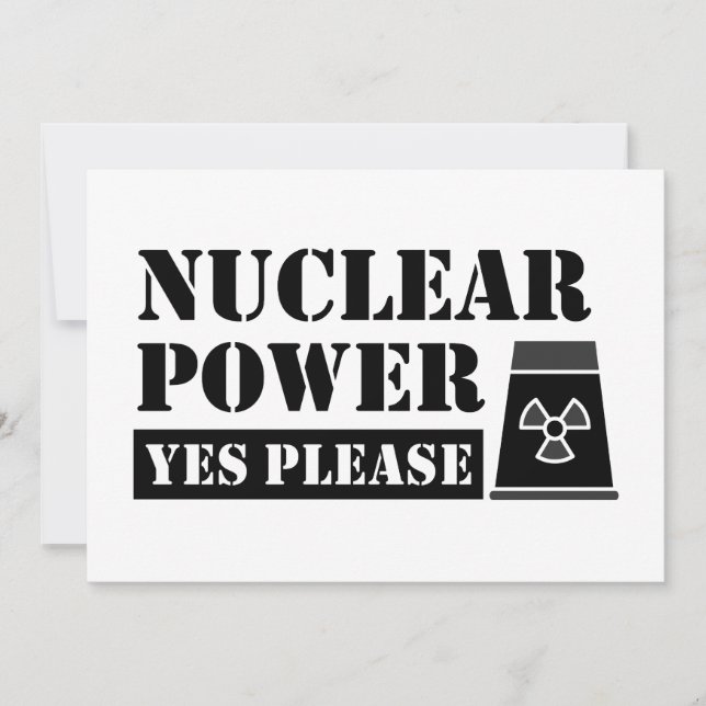 Invitation Déclaration Oui à l'énergie nucléaire s'il vous pl (Devant)