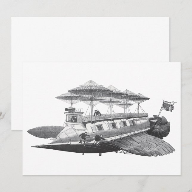 Invitation d'Eclipse, navire de science-fiction vi (Devant / Derrière)