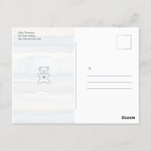 Invitation décontracté Cosy Bear Baby shower