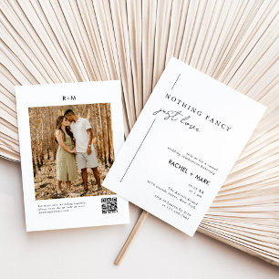 Invitation Décontracté Minimaliste Rien de fantaisie Juste Am