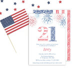 Invitation Décontracté Rouge Blanc Bleu Extérieur 21ème anniv<br><div class="desc">Préparez-vous à un bain de 21 ans sous le soleil ! Notre invitation dynamique en rouge, blanc et bleu patriotique prépare le terrain pour un événement extérieur amusant, parfait pour un barbecue. Rejoignez-nous pour une fête festive remplie de nourriture, de famille, d'amis et de feux d'artifice ! Une invitation à...</div>