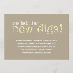 Invitation décontractée de partie de pendaison de