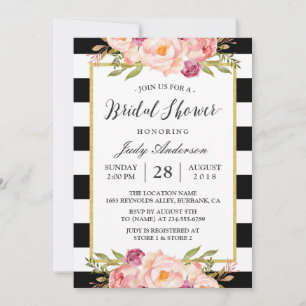 Invitation Décor Moderne Fête des mariées Mariage à la décora