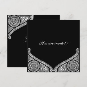 Invitation DÉCOR RENAISSANCE Noir Blanc