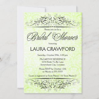 Invitation Décoration Damas vintage Douche nuptiale Invitatio