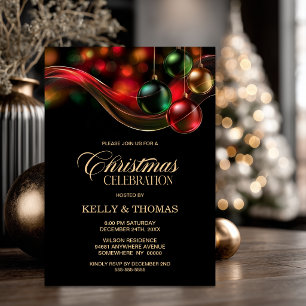 Invitation Décoration de Noël Moderne Fête de Noël