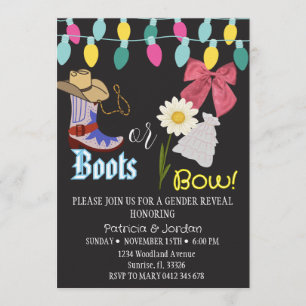 Invitation Découverte du sexe avec des bottes rustiques ou de