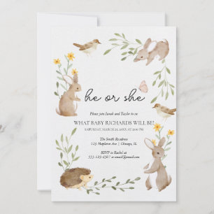 Invitation Découverte du sexe des animaux de la forêt