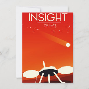 Invitation Découvrez Mars Lander Space Art