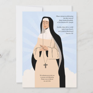 Invitation Dédié à Dieu Prise de Voile