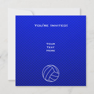 Invitation Deep Blue Volleyball