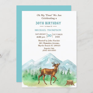 Invitation Deer Hunter N'Importe Quel Âge Anniversaire Invita