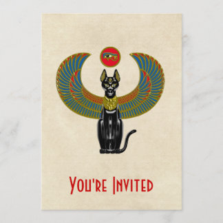 Invitation Déesse égyptienne des chats