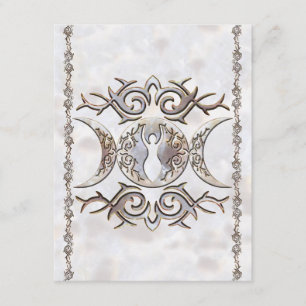 Invitation Déesse triple de pierre de la lune de lune