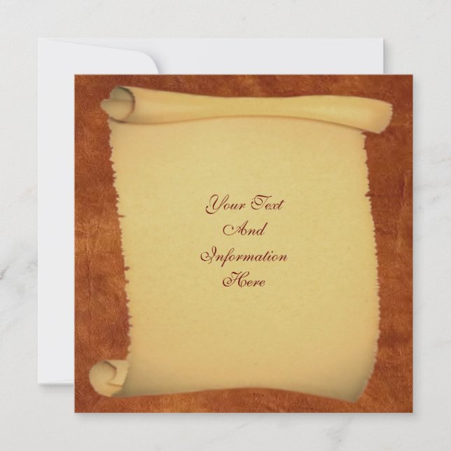 Invitation défilante (Devant)