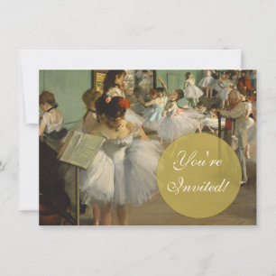 Invitation Degas Classe Danse Danseurs de ballet Ballerina Ar