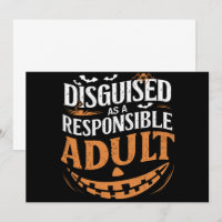 Déguisé en adulte responsable Halloween