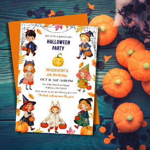 Invitation Déguisement de fête d'anniversaire Halloween pour