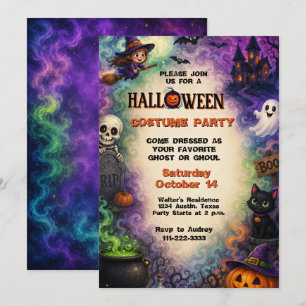 Invitation Déguisement d'Halloween pour enfants Fête Drôle Mi