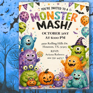 Invitation Déguisement Mignon pour Enfants Fête d'Halloween