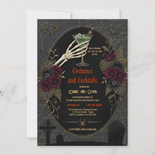 Invitation Déguisements d'Halloween pour adultes et soirée co