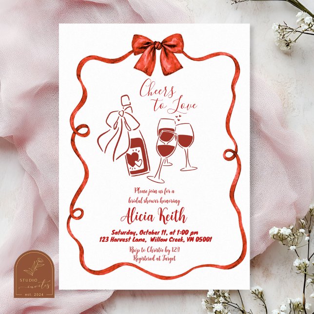 Invitation Dégustation de vin fantaisiste pour enterrement de (Créateur téléchargé)