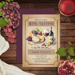 Invitation Dégustation de vins de Charcuterie italienne 50e a<br><div class="desc">Quelle meilleure façon de célébrer en famille et entre amis qu'une soirée d'anniversaire de charcuterie italienne. Vous pourrez y déguster une pléthore de cabernets, de mélanges de cabernet, de pinot noir, de chardonay ou n'importe quel autre appétit, ainsi que des fruits et des fromages succulents comme le brie et le...</div>