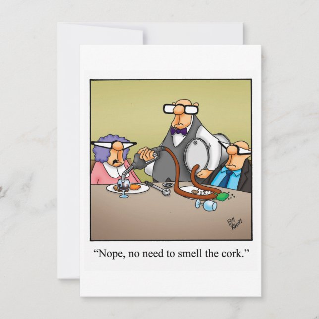 Invitation Dégustation De Vins Drôle (Devant)