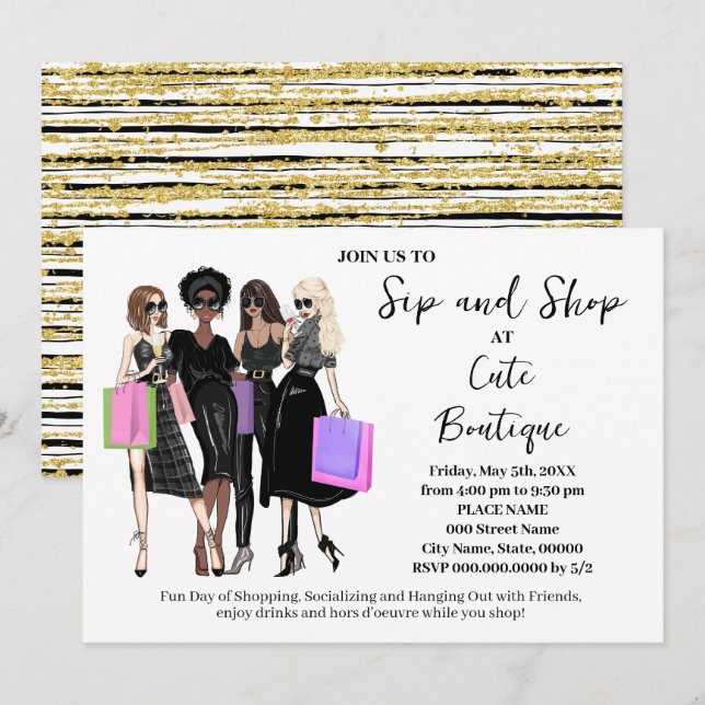 Invitation Dégustation et ouverture de la nouvelle boutique (Devant / Derrière)