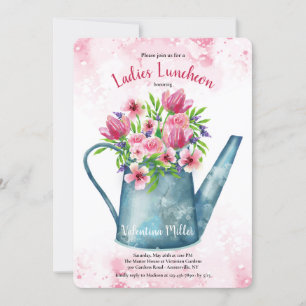 Invitation déjeuner Bouquet printanier dans un arr