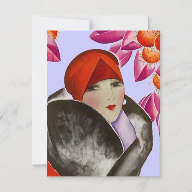 Invitation Déjeuner brunch après-midi Thé à la mode (Devant)