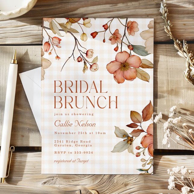 Invitation Déjeuner de baby shower d'automne (Créateur téléchargé)