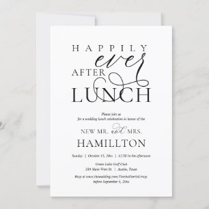 Invitation Déjeuner de célébration après mariage Heureux à ja