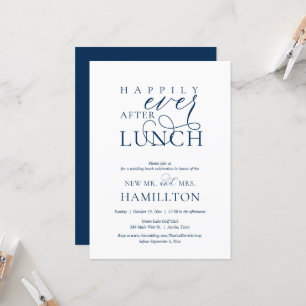 Invitation Déjeuner de célébration après mariage Heureux à ja