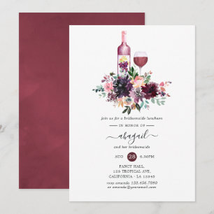 Invitation Déjeuner de Demoiselles d'Honneur de Dégustation d