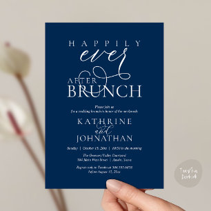 Invitation Déjeuner de Félicitations Après l'Élopement de Mar