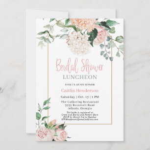 Invitation Déjeuner de Fête des mariées Florale d'Eucalyptus