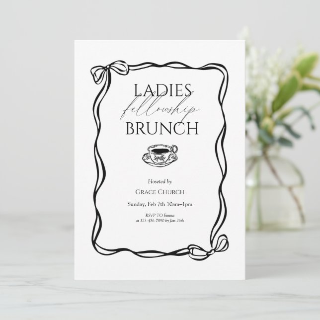 Invitation Déjeuner de la Fraternité des Dames Événement de l (Debout devant)