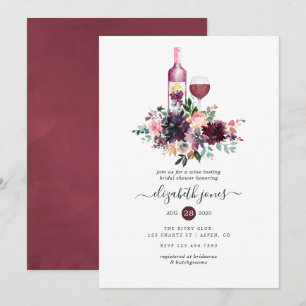 Invitation Déjeuner de mariage avec dégustation de vins de Bo